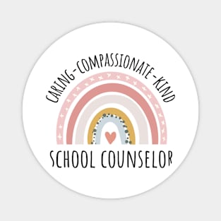 School Counselor Pastel Rainbow Magnet